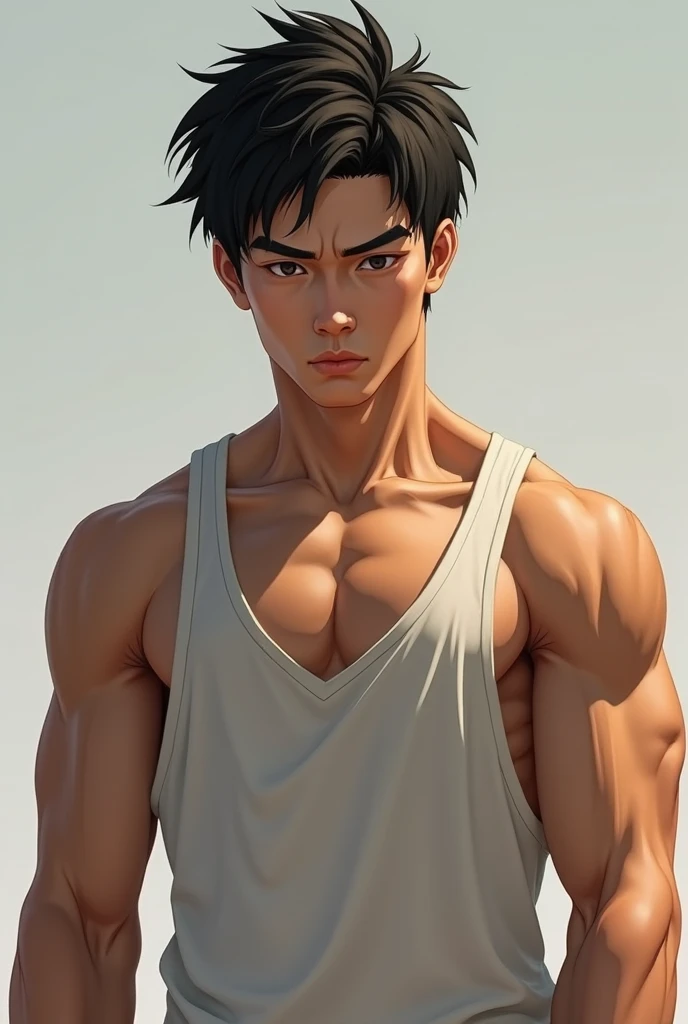ultra realista,niño de y de 15ear boy h brown cinnamon skin, cuerpo atletico tonificado cabello liso,masculino serio pensativo observador tiene el dorso desnudo y viste un atuendo blanco tipico del antiguo egipto, camina por las calles de una moderna ciudad