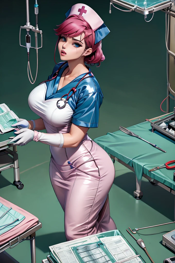 nurse uniform,hospital, latex nurse suit,nurses,busty,elbow gloves,labcoat,black hair woman,blueeyes , gigantic ,medical instruments,asian nurse,two nurses,speculum,examination room,oversize ,big ass ,strap on, lay on table ,legs spreaded,giving birth,gyno chair , dentist,Milf,latex,yellow uniform,oversize breasts,diaper