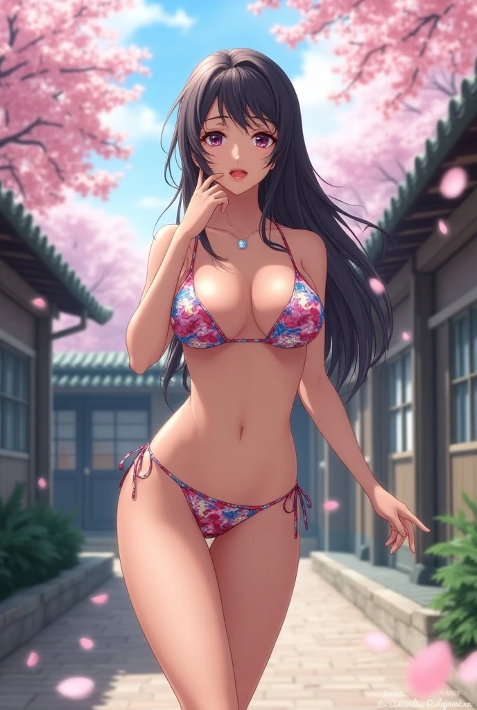 Iにさせて'Imagine the scene。In the background, Rows of cherry blossom trees in full bloom、Pale pink petals falling from the sky。Model looks perfect in cute red swimsuit.、smile at the camera、take a pose。her bikini is、In the same color as cherry blossom petals、Symbolizes elegance and the arrival of spring。There'With the film crew around me..、Carefully adjust light and shadow、I'Trying to capture this perfect moment.。The sunlight is soft、It gives the whole scene a warm atmosphere.。
In this shoot、A used professional DSLR or mirrorless camera。The camera settings are as follows:
• Mode: In manual mode、exposed、ISO、Fine-tune your shutter speed。
• Aperture (F-Score): f2.8〜Set to F4 range.、Make your subject stand out、Beautifully blurring the cherry blossoms in the background。
• Shutter speed: 1. Capture the movement/Please select 250 seconds or more。A quiet pose or、If you want to capture the moment when the petals flutter、Adjusting the Shutter Speed。
• ISO: For shooting in bright outdoor conditions、Set the ISO to 100 or 200、Keep it as low as possible。
seaweed、seaweed、seaweed、seaweed、seaweed、seaweed、
