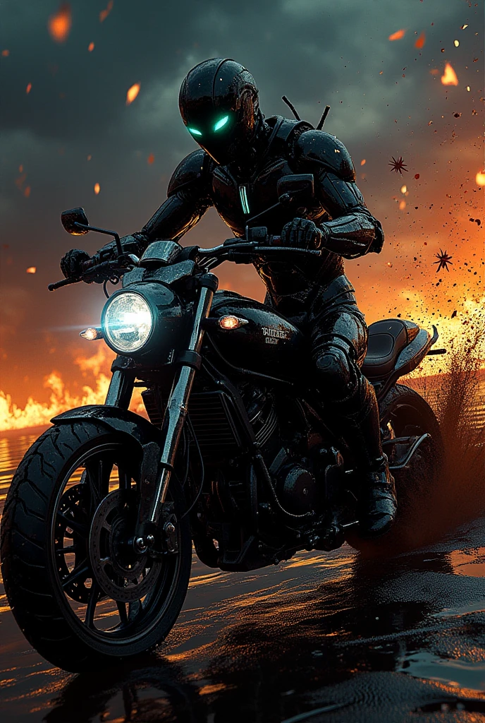 "Insanely detailed complex.Android on a superbike, porcelain face and head, big turquoise eyes, perfect eyes, best quality. skins. Blood, bug in a post-apocalyptic world!!,epic detailed matte painting by Greg Rutkowski 8k resolution concept Art hyperdetailed intricately detailed insanely detailed dynamic lighting Unreal Engine 5 Splash Art "splash_Art_splatter, 8k, wet_maximalism, golden_ratio, epic_COMPOSITION, intricate_details, HDR, beautiful_shot, sharp_focus,64_megapixels, Amazing_COMPOSITION, high_contrast", neon atmosphere, abstract black oil, gear mechanism, detailed acrylic, grunge, intricate complexity, rendered in Unreal Engine, Photorealistic