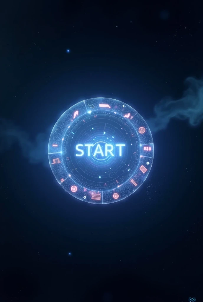 generate start button for my vr space game