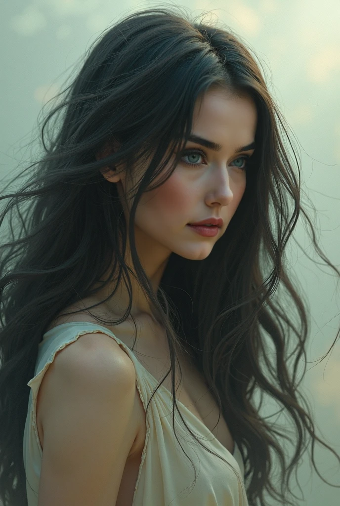 Colorful beautiful girl: a giru 8-years old, messy hair, oil painting, nice perfect face with soft skinice perfect face, blue yellow colors, light purple and violet additions, light red additions, intricate detail, splash screen, 8k resolution, masterpiece, cute face,artstation digital painting smooth veryBlack ink flow: 8k resolution photorealistic masterpiece: intricately detailed fluid gouache painting: by Jean Baptiste Mongue: calligraphy: acrylic: watercolor art, professional photography, natural lighting, volumetric lighting maximalist photoillustration: by marton bobzert:, complex, elegant, expansive, fantastical, wavy hair, vibrant