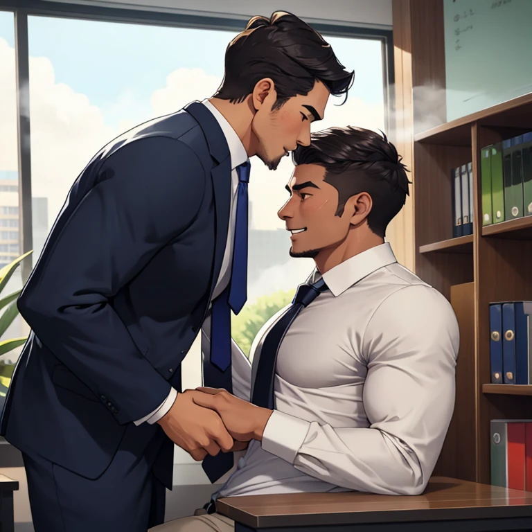 Gay sex in office ,desk