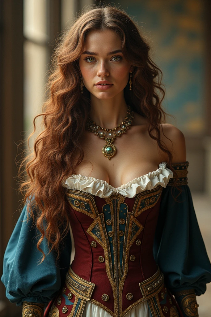 Kaya Scodelario,(((((hands in hair,kneel,look below from up,show neckline,))))),
black push-up bra,gypsy dress,erotic posing,makeup,,ginger hair,loose wavy hair,
artstation,epic realistic,hdr,intricate details,cinematic,detailed,highly detailed interior, ray of light,
amusement park,carousel,fortune teller's room,carnival,
