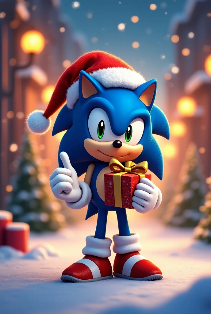 (masterpiece, best quality:1.2, high detail), (sonic the hedgehog) receiving a holy (chili dog) from heaven on Christmas kneeling in a praying position outside a church, Christmas tree, <lora:more_details:0.8>, god rays, <lora:Sonic:0.3>, snow, hands together, praying hands, (kneeling:1.2), blue fur, solo, (tears of happiness:1.2, crying:1.4),