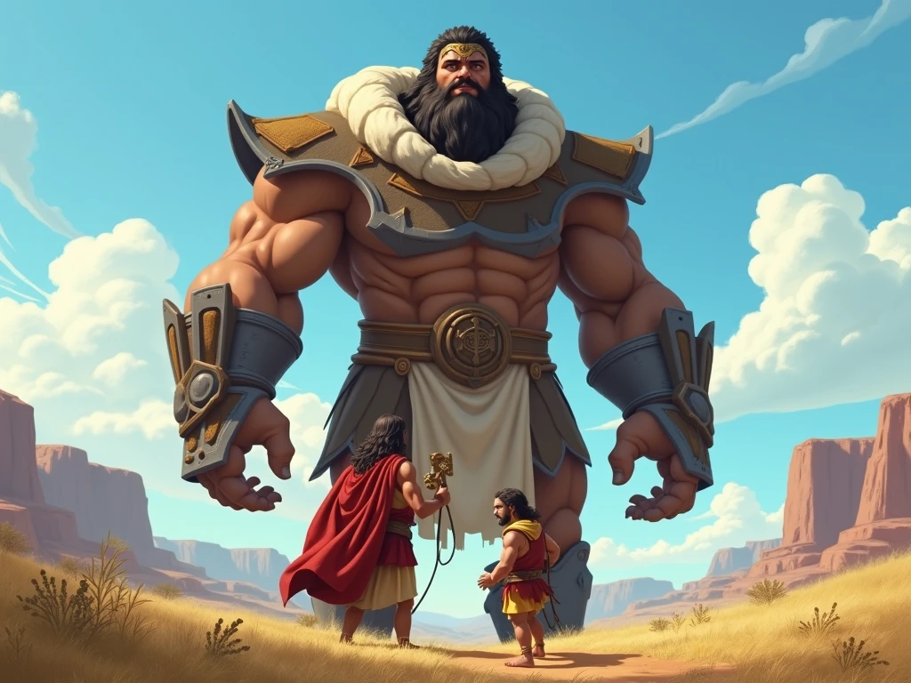 (best quality,highres,ultra-detailed,realistic:1.37),bronze statue,immense muscular old man,weathered face,wrinkled skin,strong build,expressive eyes,powerful physique,beard and mustache,life-sized,legendary figure,impressive presence,breathtaking details,monumental sculpture,ancient artifact,vibrant patina,glistening texture,dynamic pose,towering height,great strength,divine like,awe-inspiring,classic masterpiece,perfectly chiseled muscles,rugged features,timeless art,history personified,dignified and majestic,artistically crafted,sculpted beauty,commanding aura,stunning craftsmanship,expertly aged,grandiose pose,heavy solemnity,majestic storytelling,unforgettable monument,marvelous craftsmanship,imposing stature,ageless magnificence,godlike figure,eternal treasure