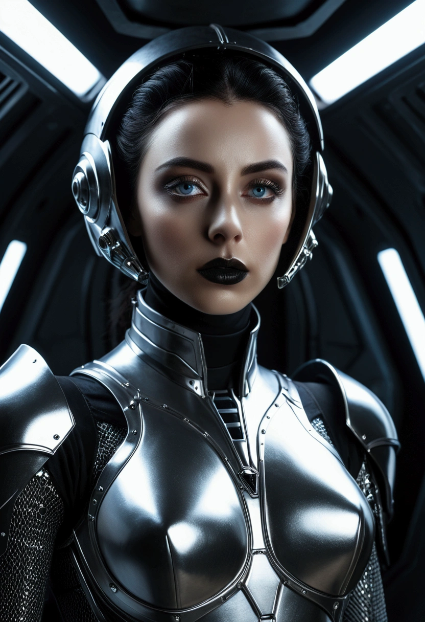 close up portrait femborg  futuristic  adepta sororitas outfit  <hypernet:femborg:1>