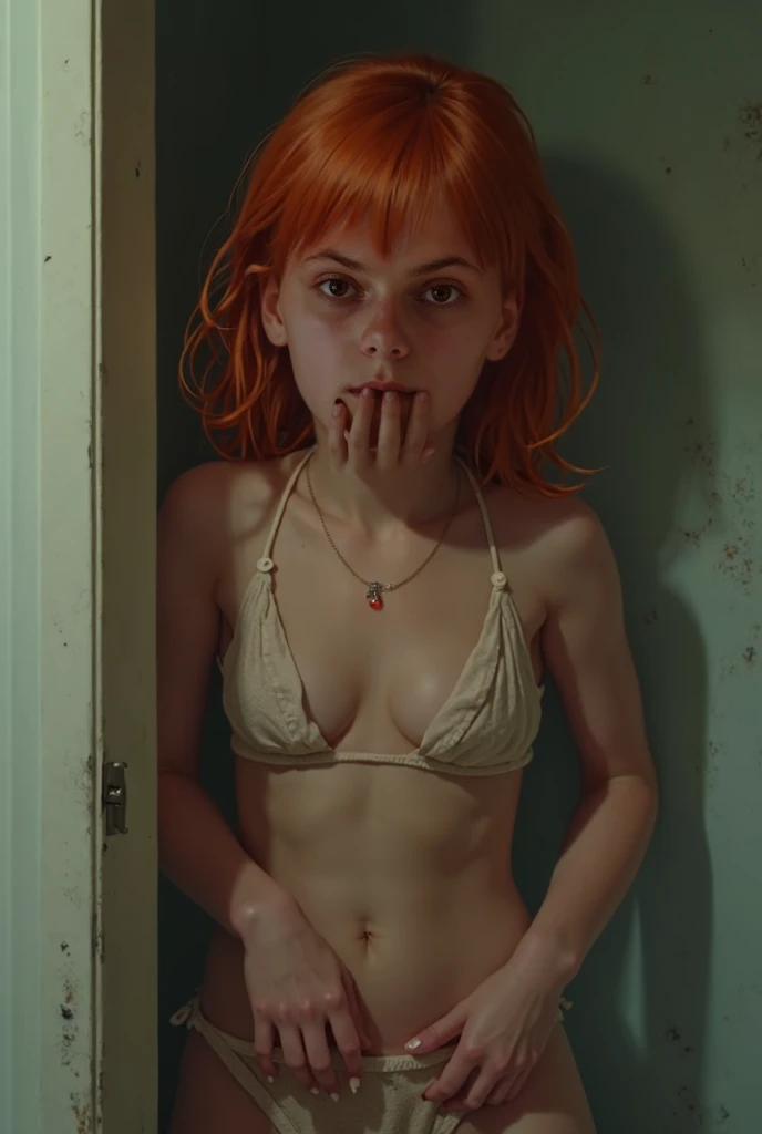 score_9, score_8_up, score_7_up, rating_explicit, masterpiece, absurdres, girl, full nude, short messy hair, dark blue eyes, collarbones, embarrassed face, motion lines, motion blur, (bouncing small breasts), rape by a metallic sex machine, saliva, tears, look up, lean back, orgasm, climax, (missionary_sex),
Random futuristic background
Full body shot
((suspended in air by tentacles:1.4)))
(((short red messy hair:1.4)))