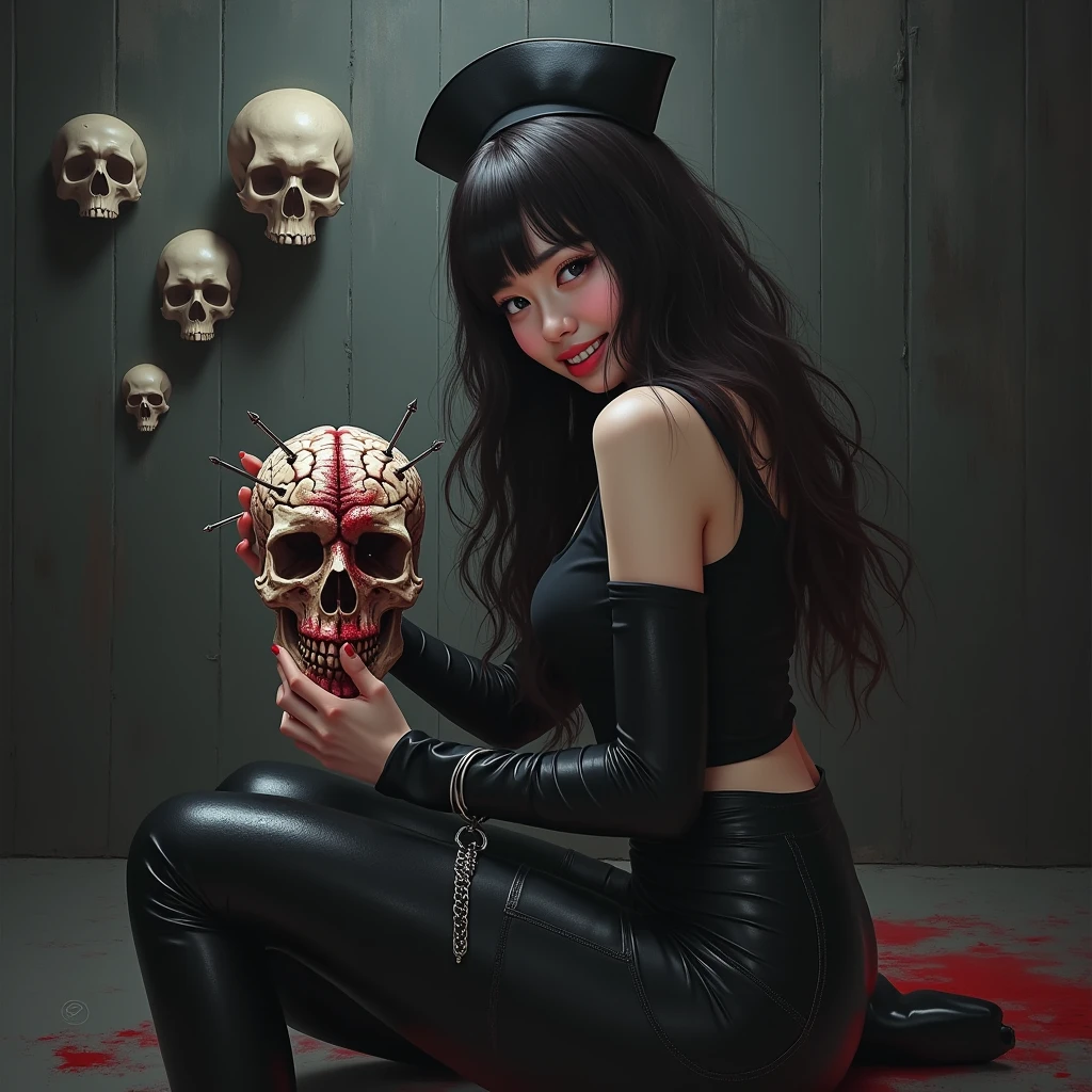 A perfectly shaped white skull