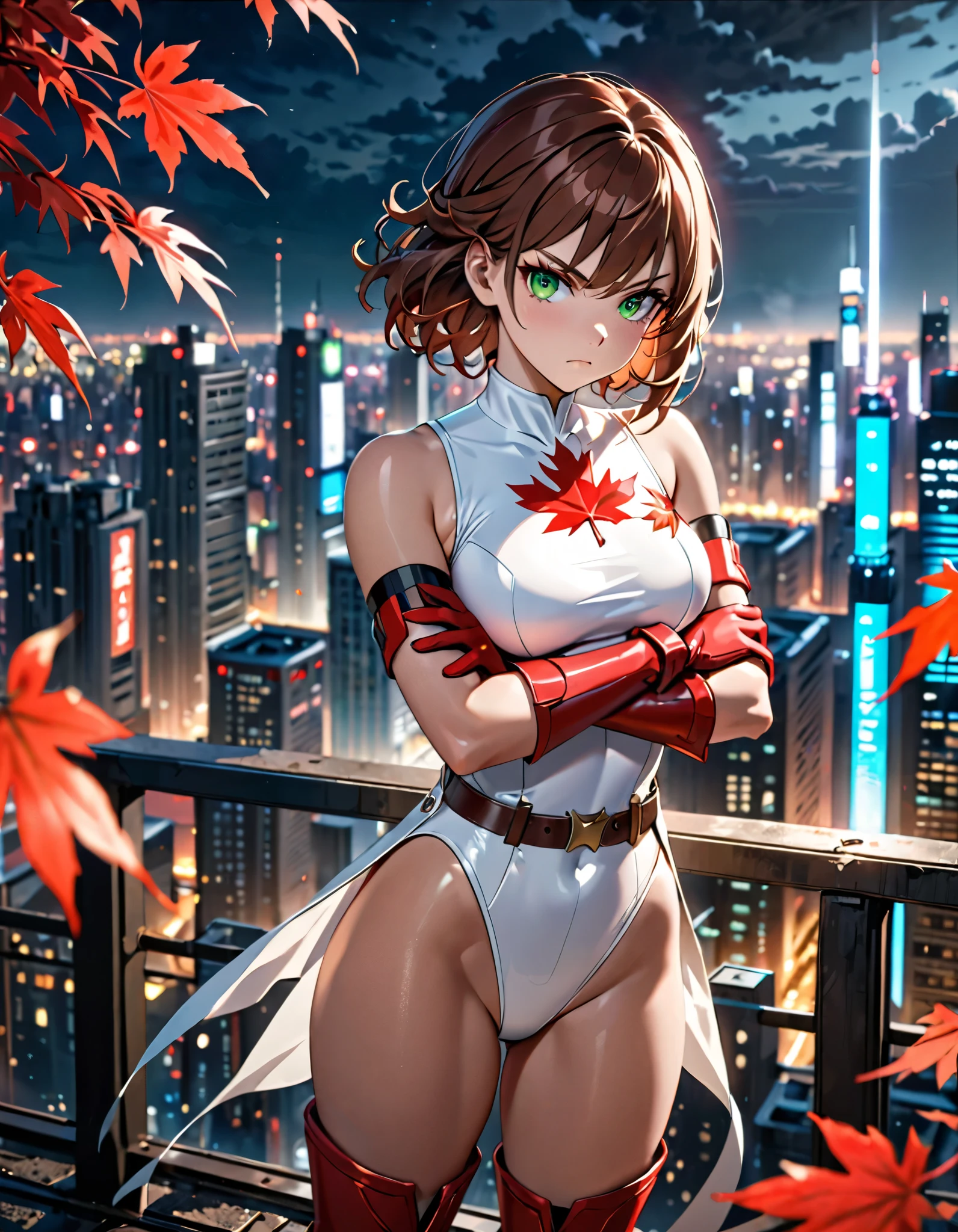 ultra-detailed, Explicit, Beautiful body, Beautiful Nose, Beautiful character design, perfect eyes, perfect face, ultra highres, 4K, beautiful legs, perfect legs, Nice hands, Perfect hand, Masterpiece, Best Quality, Highly detailed, illustration, absurdres, street fighter, doll suit, shadaloo doll, dollsuit, expressionless, blank eyes, looking at viewer, red gloves, emotionless, black latex, corrution, mind control, female combatant, full body, hypnotized, unhappy trance, full body suit, ribbed bodysuit, both arms at side, obey, perfect female body, extremely glossy latex, hypnosis, hypnoLora, empty eyes, Mind control device, poses, submissive_pose, Slave, hat, necktie, stand up straight, standing, standing at attention, hat, necktie, belt, latex, ribbed bodysuit, thighhighs, garter belt, Fighting Stance, extending the right arm from the shoulder into the air with a straightened hand, nazi saluting, military, military saluting, salute, thigh boots, 1girl, The Garden of Words, Makoto Shinkai,  short hair, black hair, bob cut, blue eyes
