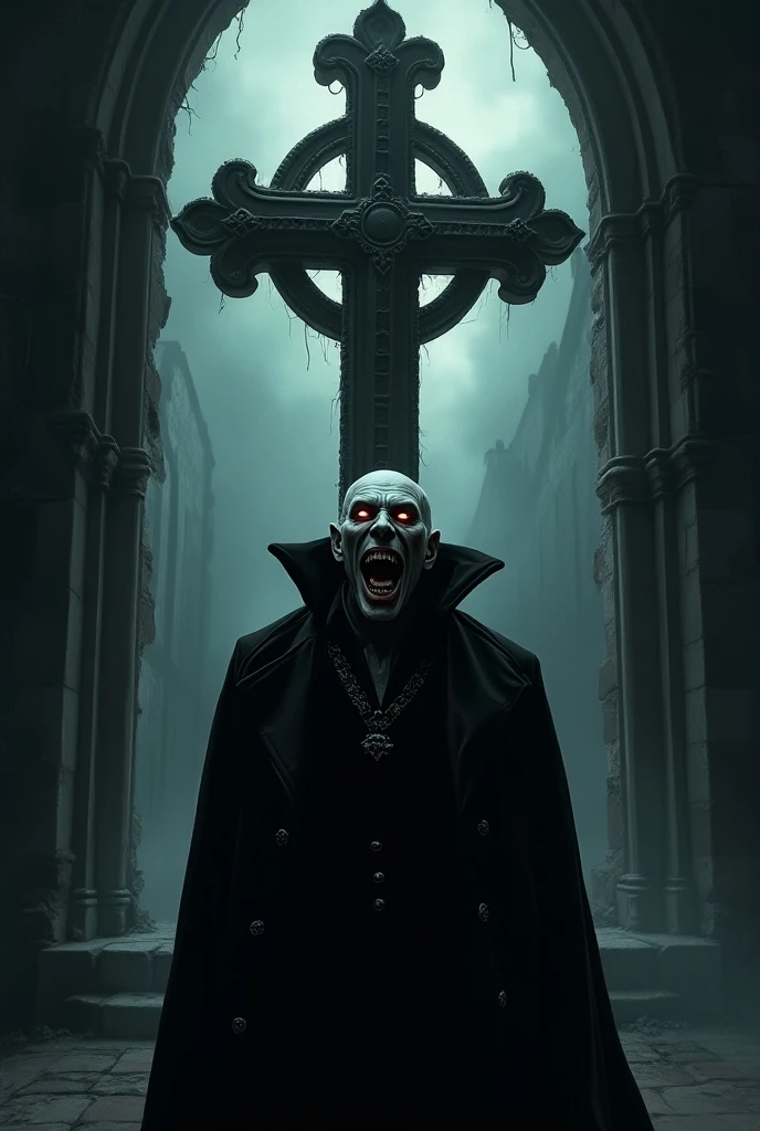 Realism, A vampire holding a rosary