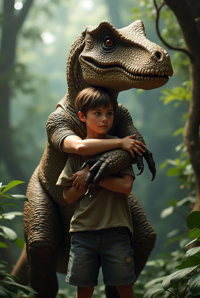 illustration of a boy talking to a dragon