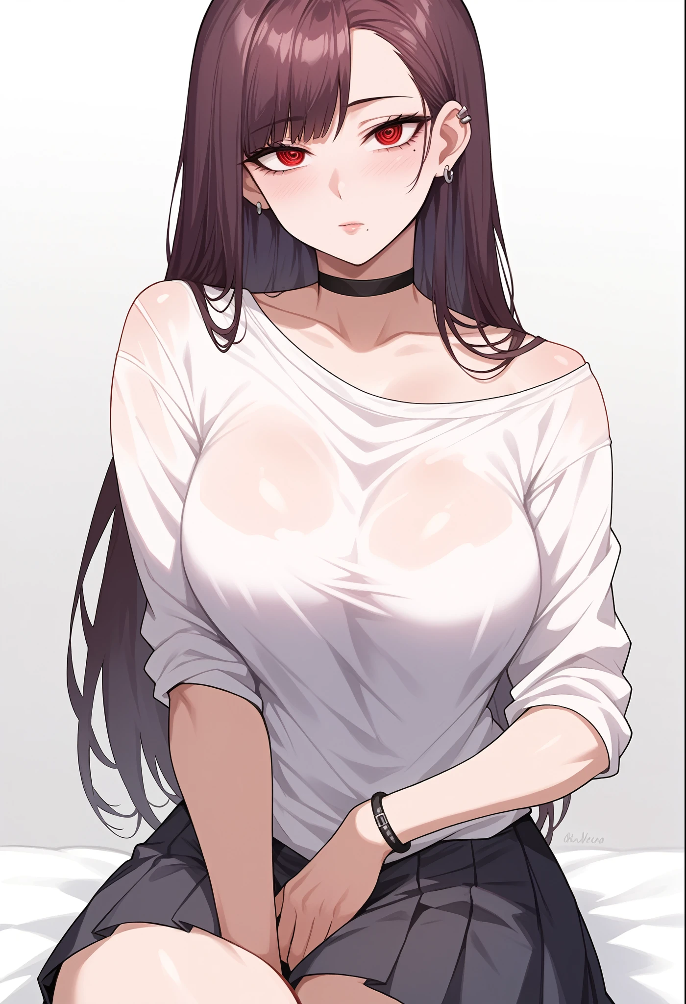 score_9、score_8_superior、score_7_superior、score_6_superior、sauce_anime、evaluation_Explicit、1girl、(solo:1.2)、only_girl、Huge_chest、Long Hair、Black Hair、put a bandaid on one&#39;s face、Brown eyes、Red eyes、Red Truck Jacket、Black Track Pants、blush、Expressionless、Open your mouth、Outdoor、(Brown Skin:0.9)、Put your hands in your pockets、Cowboy Shot、最high quality、high quality、masterpiece、Hyper Detail、Detailed face、clavicle、bangs