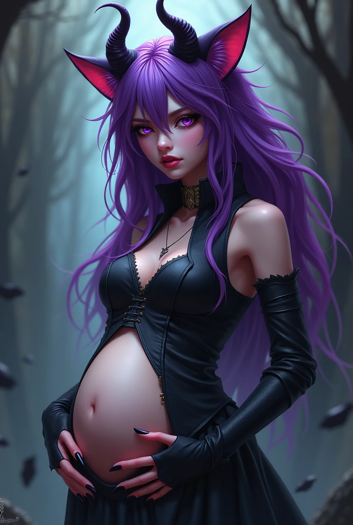(Best Quality,4K,High resolution), The Witch and the Werewolf(Best Quality,4K,High resolution), wolf women,Pink-purple hair on a black body, Covered with hair all over the body，wolf women， transform,An abnormal，kawaii eyes，glowing pink eyes，Facial expression enhancement，，Changing the Appearance of a Transform，beast，Beastification，buttle，Delicate illustrations drawn in detail，Realistic skin texture expression，Realistic portrayal，Vibrant colors，expresive，Classic background(Best Quality,4K,High resolution), Comical appearance，(Best Quality,4K,High resolution), 18yo woman, Pink highlights on brown hair,long twin tail hair,Charming woman,Small breasts，Beautiful eyes ,big eye，Intricately decorated ripped clothes，the witch，comic strip，animesque，Comical illustration，busy，Deformed cute illustration，Full body projection，Halloween，Dark worldview