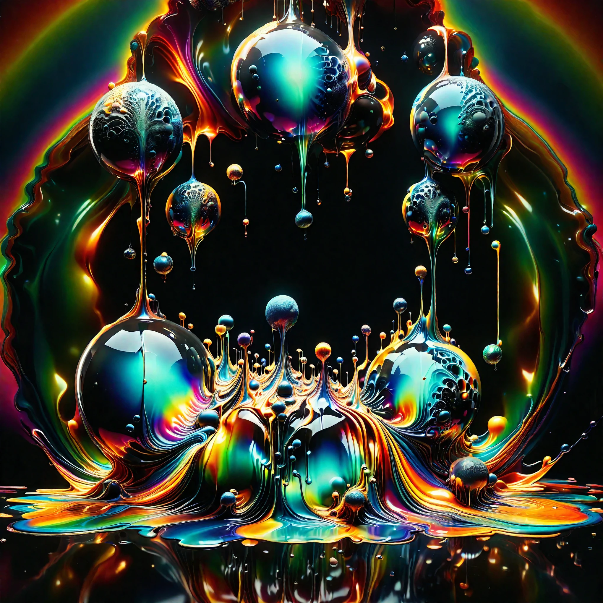 A psychedelic dream, vibrant colors shimmering, glass morphing from colors, intricate rainbow patterns, perfectly formed symmetrical spheres and glowing reflective bubbles, attention to detail on the bubbles and spheres, rainbows of color twisted in and out of translucent orbs, spilled paint and spirals of swirling color in the background, beautiful psychedelic digital art, pixel art, neon colors, 4d mandelbulb psychedelics, glass-like psychedelic landscape, intricate rainbow environment, psychedelic underwater brightness, trails of color and light, bright fluorescent colors, psychedelic vibrant colors, bright psychedelic neon colors, colorful paint drips out of the bubbles, 3D glass spheres melting into each other spilling out colors, visually disorienting, hallucination inducing, optical illusions, startling, stunning images, awe-inspiringly, best quality wallpaper, pixel assets, portrait photography, surrealism, photorealistic, hyperdetailed, glass morphism, digital art, sparkle, optical illusion, glowing light, reflection light, overexposure, god rays backlighting, depth of field, rotational symmetry, UHD, high details, high quality, super detailed, best quality, award winning, masterpieceBrilliant images of pure light emerging from vibrant colors in a psychedelic dream, shimmering glass morphing out of colors, tripped out detailed patterns in all colors, perfectly formed symmetrical spheres and glowing reflective bubbles, attention to detail on the bubbles and spheres, rainbows of color twisted in and out of translucent orbs, background is spilled paint and spirals of swirling colour, beautiful psychedelic digital art, pixel art, neon colors, 4d mandelbulb psychedelics, glass like psychedelic landscape, intricate rainbow environment, psychedelic underwater brightness, LSD,DMT, Psilocybin, Mescaline, trails of color and light, bright fluorescent colors, psychedelic trip, fluorescent psychedelic aesthetic, psychedelic vibrant colors, bright psychedelic neon color