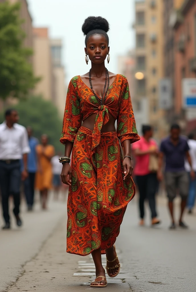 african lady in london street