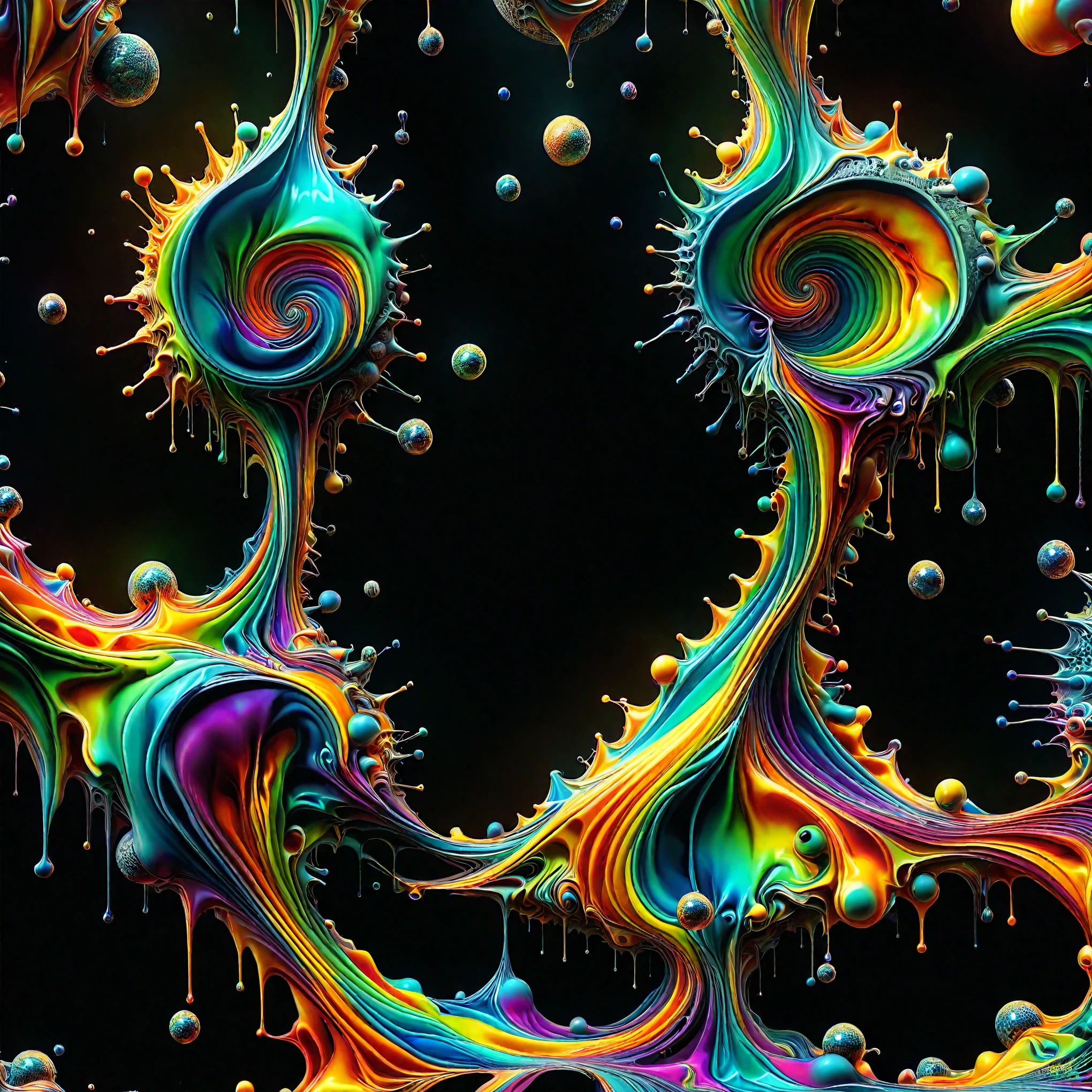 A psychedelic dream, vibrant colors shimmering, glass morphing from colors, intricate rainbow patterns, perfectly formed symmetrical spheres and glowing reflective bubbles, attention to detail on the bubbles and spheres, rainbows of color twisted in and out of translucent orbs, spilled paint and spirals of swirling color in the background, beautiful psychedelic digital art, pixel art, neon colors, 4d mandelbulb psychedelics, glass-like psychedelic landscape, intricate rainbow environment, psychedelic underwater brightness, trails of color and light, bright fluorescent colors, psychedelic vibrant colors, bright psychedelic neon colors, colorful paint drips out of the bubbles, 3D glass spheres melting into each other spilling out colors, visually disorienting, hallucination inducing, optical illusions, startling, stunning images, awe-inspiringly, best quality wallpaper, pixel assets, portrait photography, surrealism, photorealistic, hyperdetailed, glass morphism, digital art, sparkle, optical illusion, glowing light, reflection light, overexposure, god rays backlighting, depth of field, rotational symmetry, UHD, high details, high quality, super detailed, best quality, award winning, masterpieceBrilliant images of pure light emerging from vibrant colors in a psychedelic dream, shimmering glass morphing out of colors, tripped out detailed patterns in all colors, perfectly formed symmetrical spheres and glowing reflective bubbles, attention to detail on the bubbles and spheres, rainbows of color twisted in and out of translucent orbs, background is spilled paint and spirals of swirling colour, beautiful psychedelic digital art, pixel art, neon colors, 4d mandelbulb psychedelics, glass like psychedelic landscape, intricate rainbow environment, psychedelic underwater brightness, LSD,DMT, Psilocybin, Mescaline, trails of color and light, bright fluorescent colors, psychedelic trip, fluorescent psychedelic aesthetic, psychedelic vibrant colors, bright psychedelic neon color