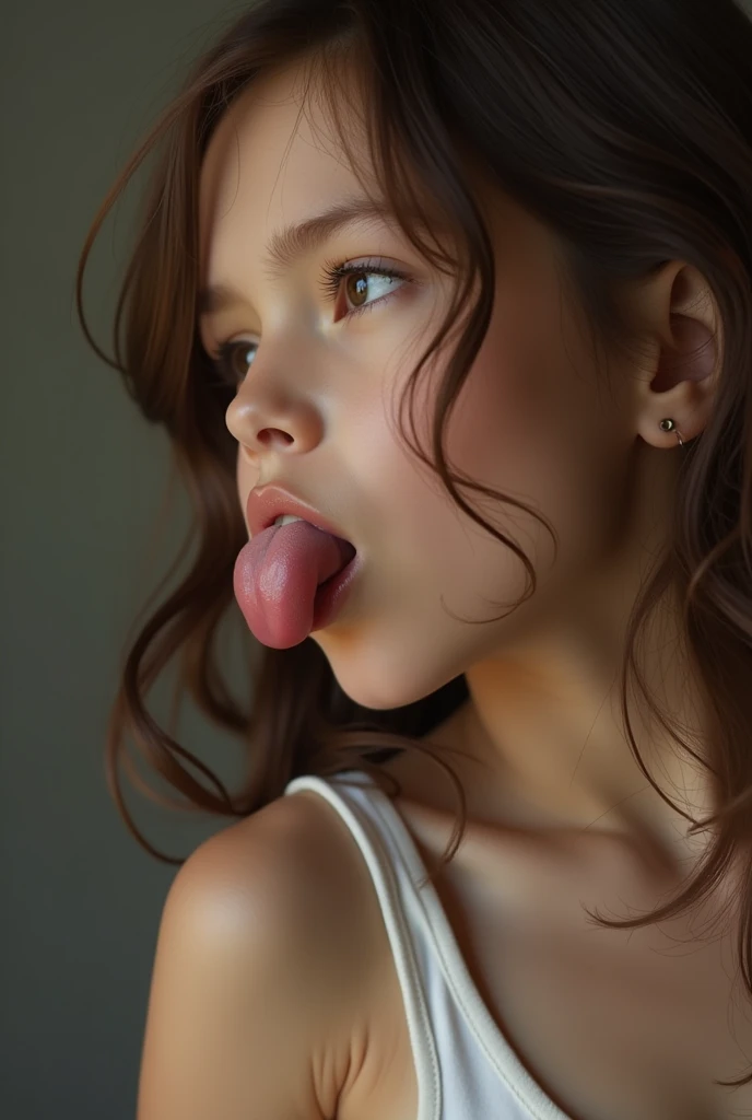 asian redhead girl with freckless sucking a cock, ???????