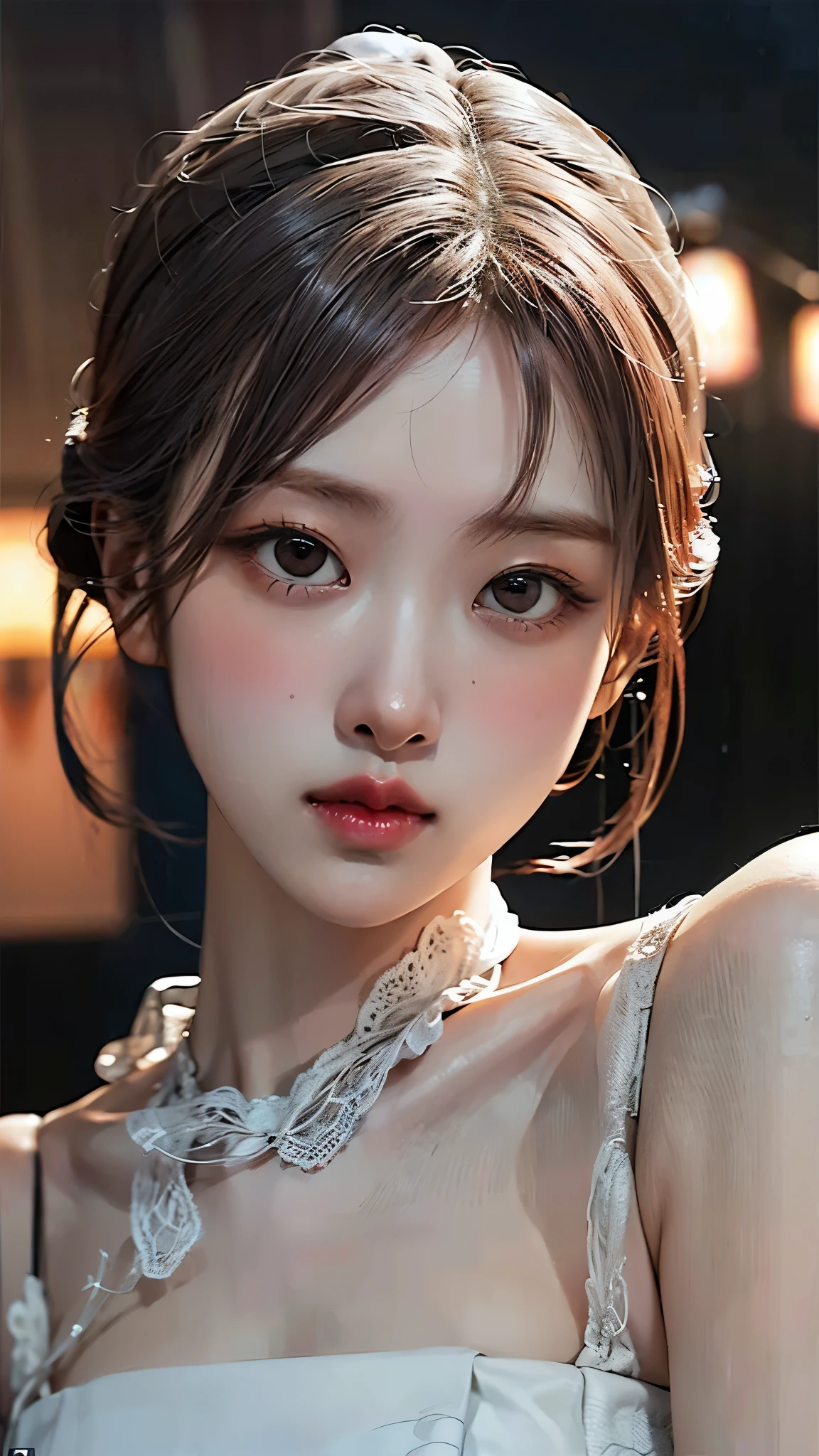 (masterpiece), (top), (High Quality Details), (illustration), ( Watch 1 female ), Staring at the viewer, (Interview), Beautiful, Detailed Eyes, delicate and beautiful face, Floating, (High saturation), (shining), blue sky, Bright and beautiful face, skin is young and radiant, Fair and shining, top appearance, Very beautiful, Her big eyes shine with a clear sky blue light while staring at the viewer, A beautiful and amazingly beautiful girl staring at her viewer,