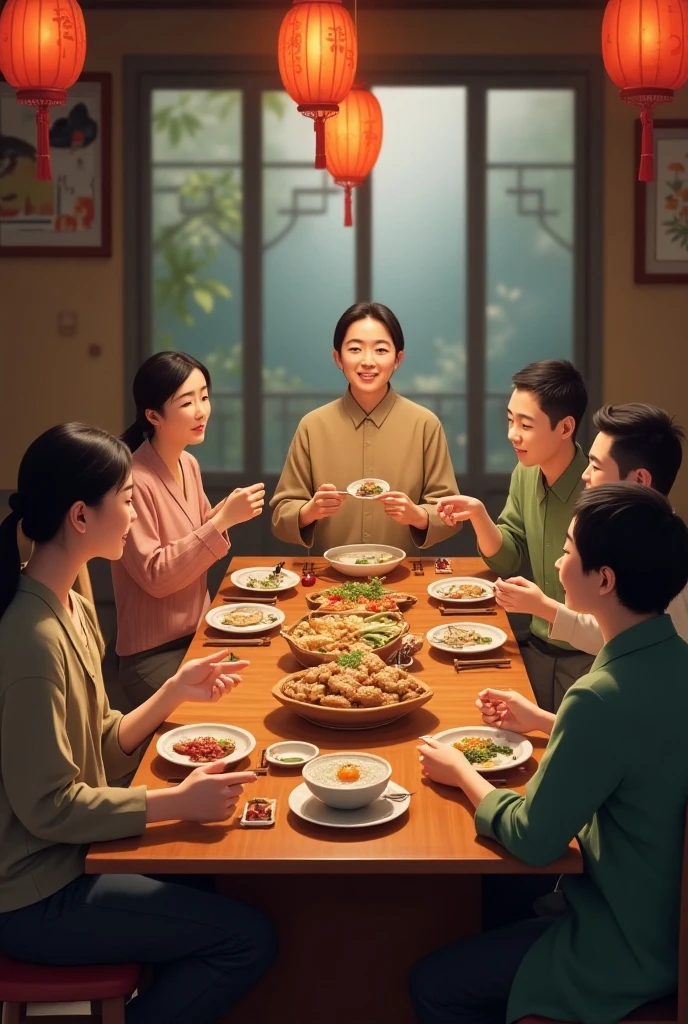 Draw me a nice family's New Year's meal with a salary of 25.000.000 VND
