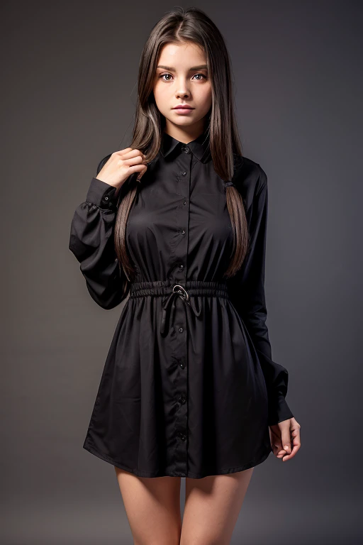 MALAY GIRL WEARING BLACK SATIN JUBAH. SHE HOLDING ONE SMALL PRODUCT PACKAGING (PACKAGING = BLACK SMALL RECTANGULAR BOX WRITE "KANDAMAX"). RIGHT HAND HOLD PRODUCT, LEFT HAND SHOW GOOD SIGN. PRODUCT IS SMALL BLACK BOX. REALISTIC IMAGE. TRANSPARENT BACKGROUND
