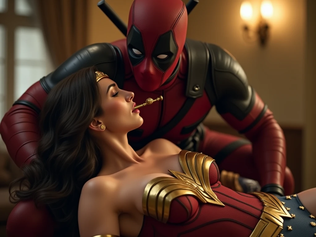 ((highest quality)), ((masterpiece)), (Familiar), (High resolution), Cinematic, (Complex:1.4), Best Shadow, Side lighting, 8k, ((Charlize Theron)), ((Doronjo)), Perfect Face, detailed, (Accurate hand and finger depiction), (Doronjo Mask), ((The mask has a big red D inscribed on the front.)), (Blonde long hair, Wet Hair), Beautiful long red nails, Deep Red Lipstick, BREAK, (smile), Sweat, (Voluptuous body), (Large Breasts:1.2)、(Cleavage:1.1), Tight waist, Big Ass, attractive, glamorous, ((Naked and immersed in a bath up to the shoulders:1.1)), ((Covered in foam:1.1)), ((Love hotel bath:1.4)), ((Bubble bath:1.2)), (steam:1.4), (steam:1.4), (cowboy shot), Close-up of face