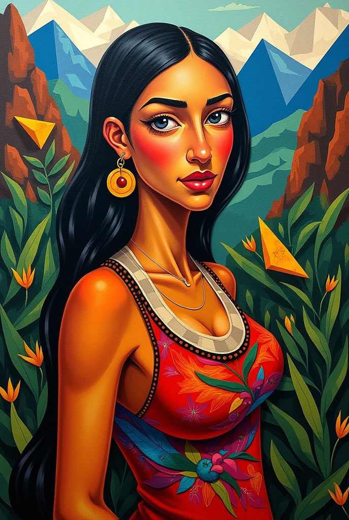 masterpiece, best quality,
oil paint by jean leon, a beautiful brunet woman in a purple loose tank top standing peacefully in a big open home with big windows, hard morning lighting, house with beautiful plants and scenery, and a tiger and waterfall.