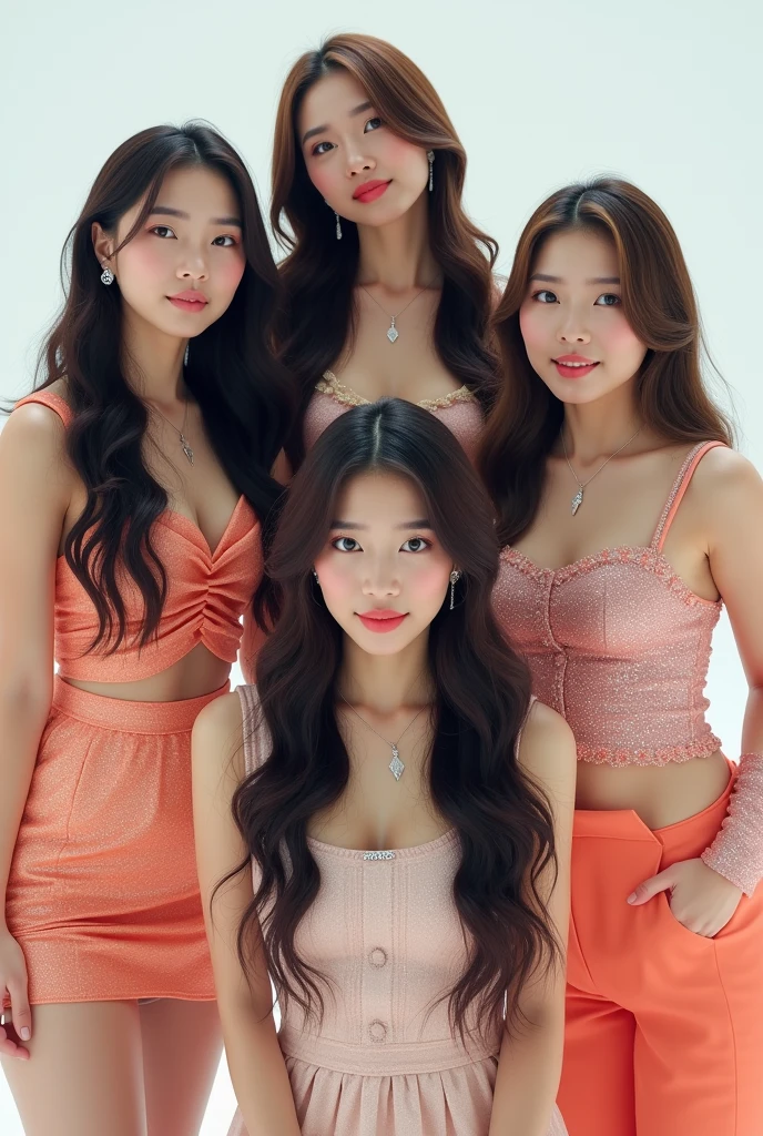 4-member Kpop girl group photocard