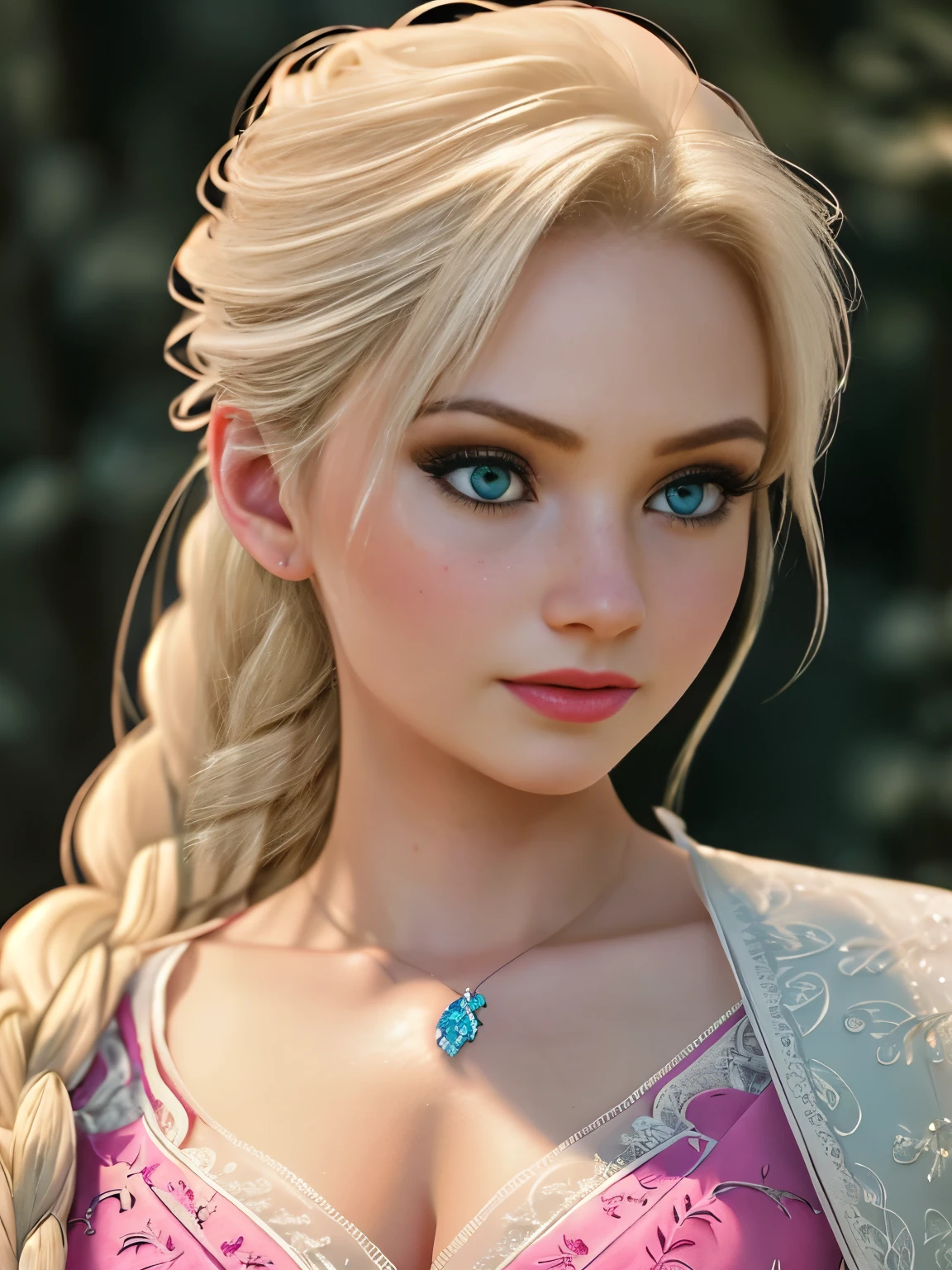 Elsa frozen chunly fusion. Highly detailed CG unity 8k wallpaper, style shot, complex, high detail, dramatic, highest quality movie still image, very detailed, 3/4 body, natural light, sharp character design, (hard focus, 8k), (((natural skin texture))), 8k textures, soft cinematic lighting, adobe lightroom, dark room, hdr, Sophisticated, Elegant, Rich Detail, Sharp Focuilm Look) )), Soothing Tones, Detail Frenzy, Intricate Detail, Super Detail, Low Contrast, Soft Film Lighting, Dull Colors, Exposure Blending, HDR, Fade, 35mm, f/1.4, ISO, f16, 25 sec , medium breast