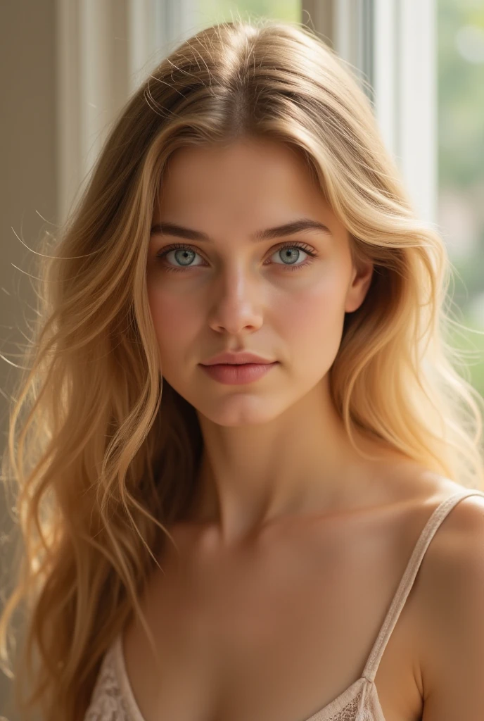 Model Olivia Jordan, looking up at the viewer (disheveled, with dark blonde hair tied back, natural lighting, epic character composition, on her knees, (view from below), yummy breasts, red lace bra (8k, RAW photo, highest quality),(epic realistic:1.5), dynamic posture,erotic face (detailed eyes:0.8), (highest quality), (best shadow),intricate details,cinematic,((skin:1.4)),interior (hdr:1.5),detailed, (bright lighting: 0.7), masterpiece, RAW photo full-length portrait, captivating eyes, bright details, pouting lips, (high skin detail), (tint: 0.25), (dirty: 0.66), Key lighting, (backlight: 0.4), medium depth of field, Canon 5D, 50mm lens, f/4 aperture, (ultra-detailed, complex detail), sharp focus, 4k, absurd, 8mm film grain,flirting with camera