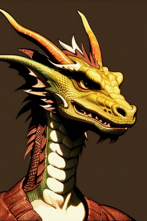 Head of a small female dragon  