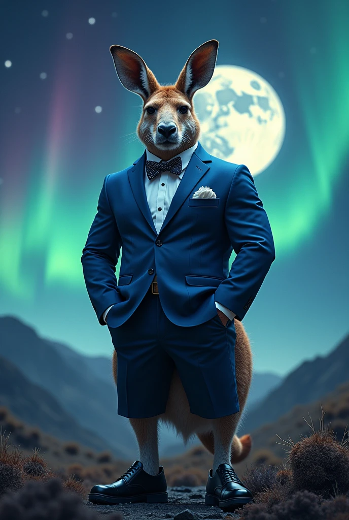 ((best quality)), ((masterpiece)), (detailed), A moose chippendale confidently strutting his stuff in a bowtie and tight underwear, with a comically exaggerated bulge.
