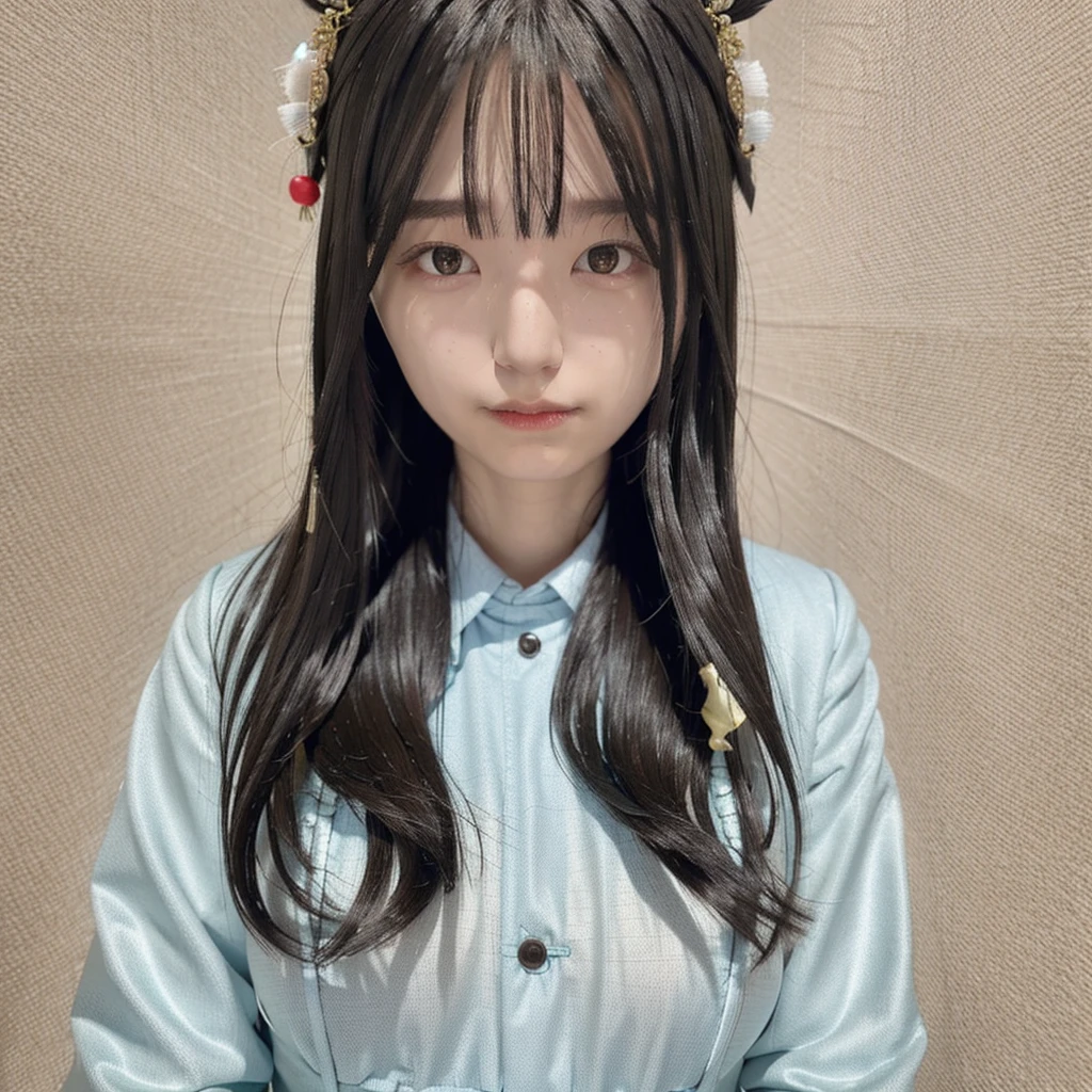 Photo quality,Masterpiece,Realistic,(16 year old cute kung fu girl:1.9),(Detailed young face:1.9),(Very embarrassed look:1.9),(Striking a fighting stance,Thin legs:1.9),(Dressed in a Taoist costume:1.9),(Chinese Girl:1.9),((Droopy eyes:1.9)),((Body type of a 16 year old girl,Small Tits:1.9)),(Cute school girl hairstyle:1.9),((Skinny Legs)),Very pale skin,Show your forehead,Detailed body,Detailed hands,No makeup