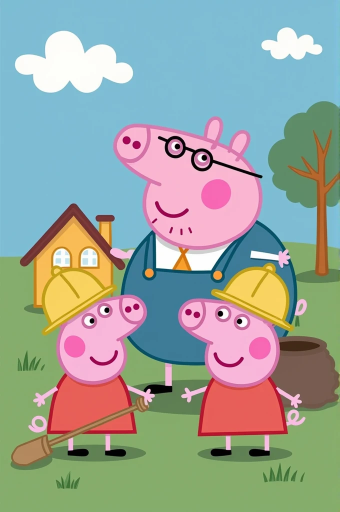 @Goal I was going to make a story where Peppa Pig takes a shovel and begins to build a building and she becomes a civil engineer and starts building houses for beggars