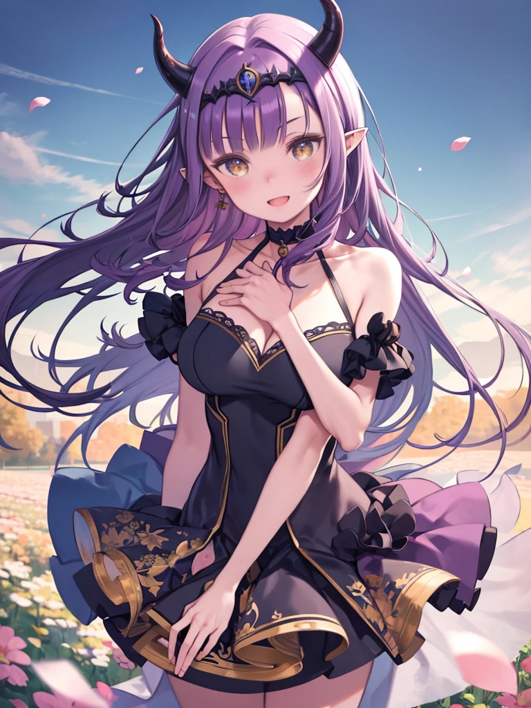 kindness、oxytocin、(bust 80cm chest)、high quality、masterpiece、rainbow colored hair、(((beautiful fine hair、Water thread hair)))、Adult clothes,, lace black stockings, 、sandy beach、seaside、night sky、full moon、meteor、embarrassed face、Cherry blossom petals are dancing、