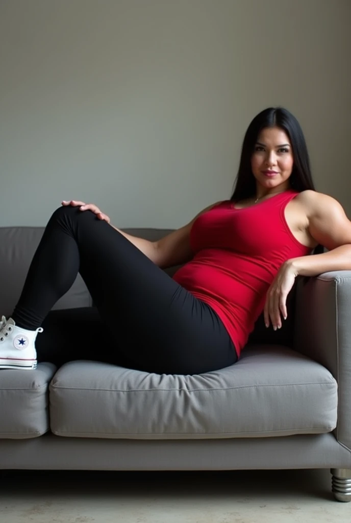 an award winning photograph of woman kendralust <lora:kendralust_v2:1>, (cute pajama long shorts), low cut scoop Neck Ribbed Knit Shirt with buttons, full length portrait, sitting in a bedroom, dim lighting, canon 5d, f2.8, extremely detailed, extremely sharp focus, dark and moody low key lighting
