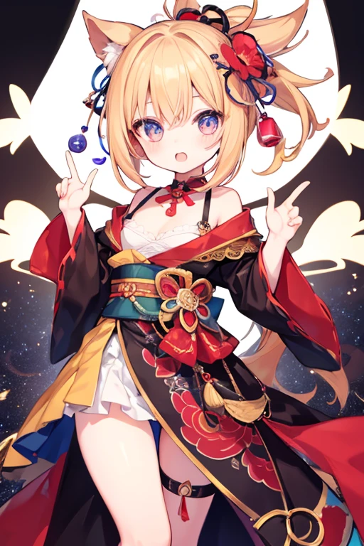 Very beautiful and Shining Eyes、Shining Eyes、((1 girl))、Small breasts、Big Mouth、ish clothes、 girl,highest quality, masterpiece, High resolution, alone, {yoimiya_Genshin Impact:1.15},young, blonde_hair, 前hair, hair_ornament, ponytail, 1 female、、masterpiece、highest quality、Accurate、Oiran、Provocative pose、tongue、Big eyes、Leg spread、I can see the whole body、masterpiece, highest quality, High resolution, become familiar with, Teenage Girl，ボサボサのhair，sexy，Have a tattoo，Attractions，Heartwarming，Heart rate，Cropped shoulders，