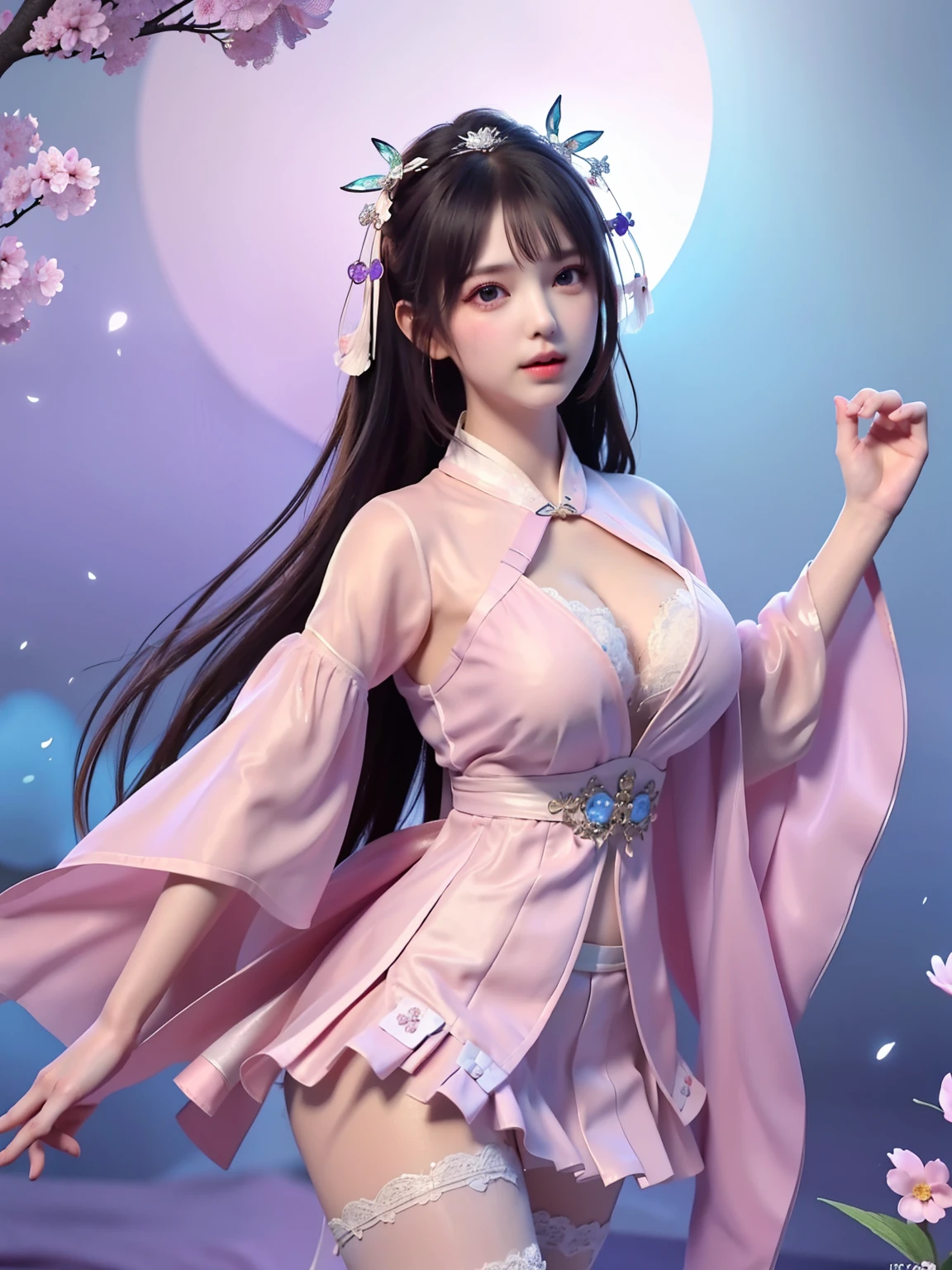 (8k, RAW photo:1.2), two godees, cute l2 old detail face, masturbate, big breast wet water, sexy, short skirt lace, twin tail, CG Unity 8k Wallpaper, in student uniform school and very thin silk wet , open v chested petticoat , fishnet stockings, she lying on bed, vignette transparent fabric flower, purple and blue white,,(fluttered detailed color splashs), (illustration),(((1 girl))),(long hair),(rain:0.9), (Headdress:1.4),There is an ancient palace beside the girl,Hanfu  very thin silk wet , open v chested petticoat , fishnet stockings, she lying on bed, vignette transparent fabric flower, purple and blue white,,(Key Points),Color ink painting,(Splash of Color),Splash of Color,(((colorful))),(sketch:0.8) , Masterpiece, best quality, beautiful painted, highly detailed,(denoising:0.6),[splash ink],((ink refraction)), (beautiful detailed sky),moon,highly,detaild,(masterpiece, best quality, extremely detailed） CG Unity 8k Wallpaper，masterpiece，best quality，Ultra Detailed），（Lycoris）. hanfu open v   open V-chested clothes Thin silk lace dress , (huge ，cleavage),, white pink, blue ，best qualtiy，tmasterpiece，Ultra-high resolution，（Reality：1.4），RAW photogr，（True skin texture：1.3），（filmgrain：1.3），（Selfie angle），1个Giant Breast Girl，Beautiful eye and face details，tmasterpiece，Best quality at best，，The chest more exposed， detailed hair, bra pink , detail 8k, full body, lace petticoat,  very thin silk wet , open v chested petticoat , vignette transparent fabric flower, purple and green   white,