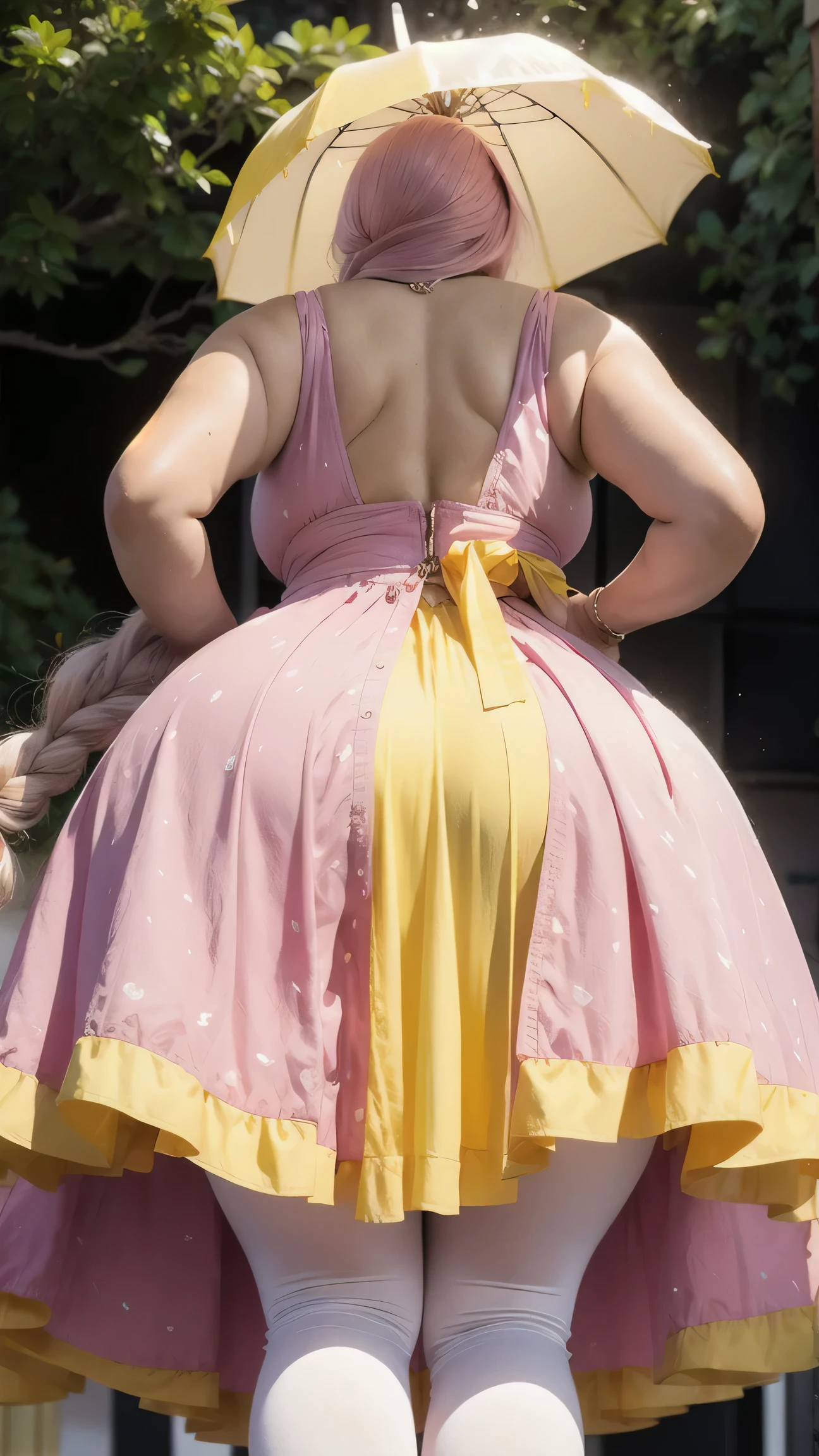 POV from back behind the back body Full body two women's Attractive dressing Beautiful colorful hairs,perfect facial features of well dressed two women Women in bedroom empty hand's ,looks like gorgeous wife giving a eligent pose back view wearing princess wedding gown dress, added anime stockings ((with big body curves, attractive queen diamond crown full dressed white clothing,bouncy breasts:2.4 thin waist,big wide hips , but gigantic thighs)) wearing necklaces with princess sexy attractive long frock clothes full body clothing wedding white bride clothes added coastly stockings flowen net design frock 