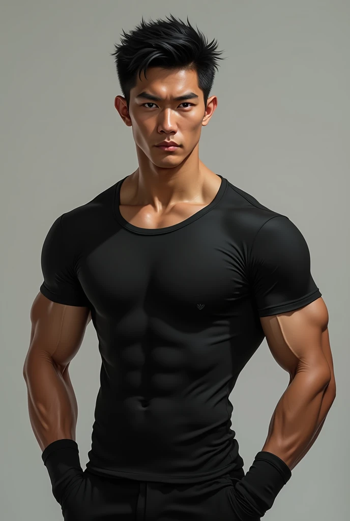 Muscular gay asian naked