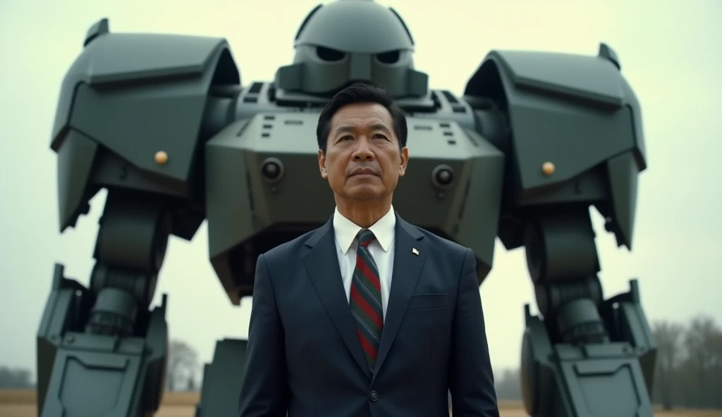 shinzo abe, exoskeleton, beam rifle,