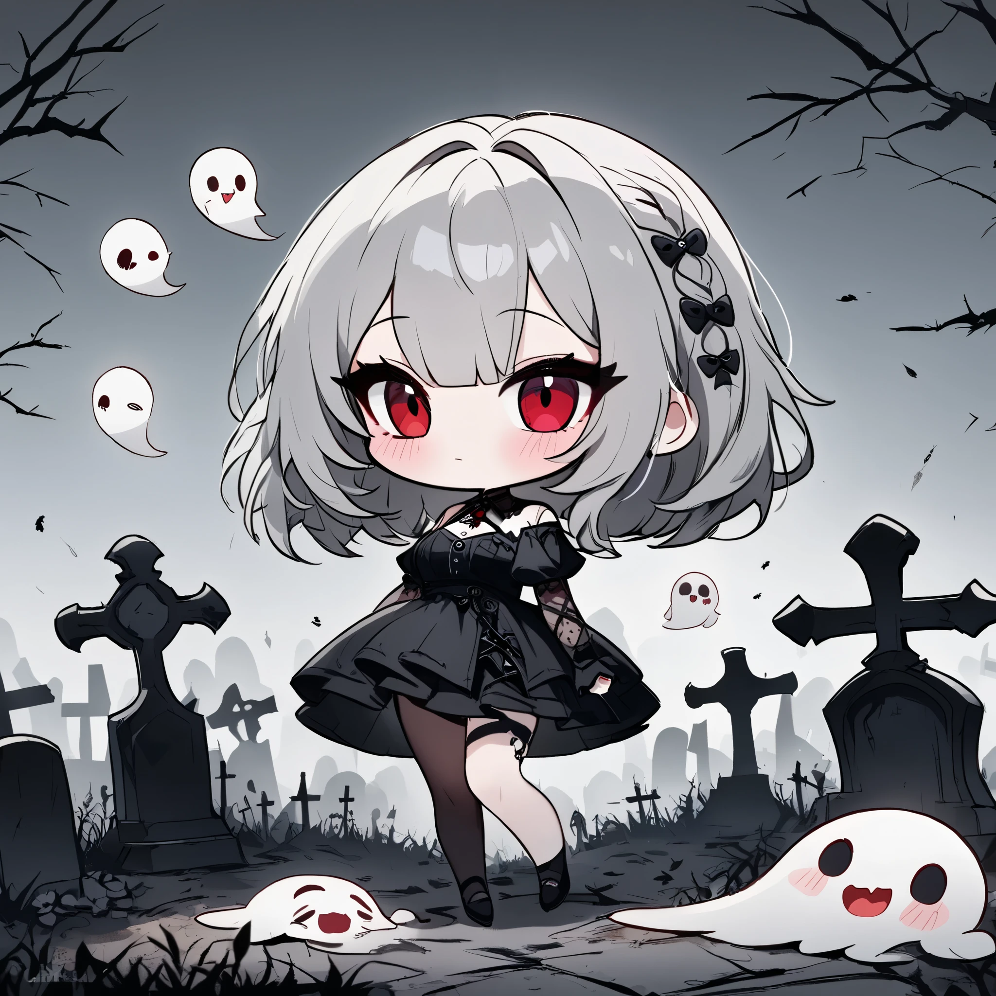 derelict graveyard,drkgirl,dark gothic,chibi ghost