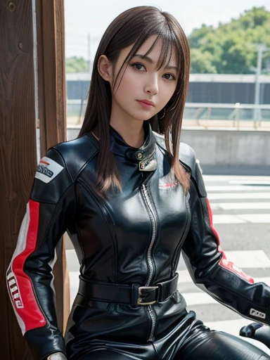 Japan  riding motorcycle,Happy!!!, , motorcycle,[ realistic pictures ]!!, High resolution,No sleeve、白いパンティが見えているarafed woman in red shirt sitting on a black motorcycle, person riding a bike, motorcycle, realistic artstyle, ultra detail. digital painting, sitting on cyberpunk motorbike, digital illustration style, airbrush render, realistic!!!!!!! art style, motorcycles, style digital painting, airbrush digital oil painting, in style of digital painting, close up shot, realistic picture