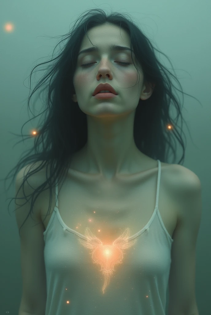 Pressure of Cristalales on a woman's chest causes explosion