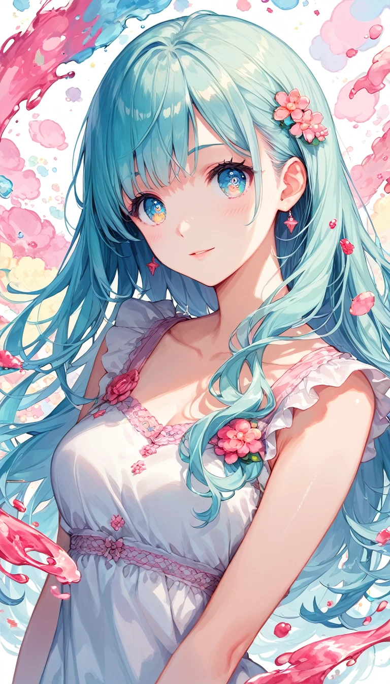 score_9,score_8_up,score_7_up, young, (anime, a-1 pictures:1.2), atmospheric cinematic lighting, absurd res, highly detailed, masterpiece, best quality, extremely aesthetic, UHD, 8K,, character focus, BREAK,, hyper detailed, meticulous, magnificent, maximum details, intricately detailed, extremely hyper aesthetic, vivid colors, vibrant colors, sharp focus, BREAK, 1girl, (monster girl, slime girl:1.2), green slime, transparent body, slime body, (cute, adorable), dungeon background,