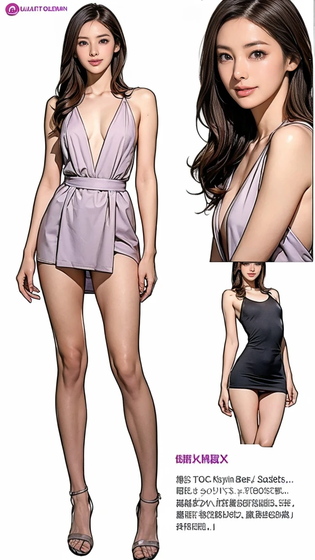 ((masterpiece)),(((Highest quality))),((Character design sheet)),Thin thighs,Long legs,(A very cute 20 year old young woman from Japan..), ((Thin hair that is somewhere between brown and blonde)), ((Short hair with side waves)),(((Slim and slender figure))),Medium bust size、Small breasts、 (((Please wash your hands))),(curly/Twisted Hair),(((A very kind smile))), (((she'Wearing random colored lacy panties))),(((she'Wearing random color bras))) ((Highest quality, 16km race, flying debris: 1.3)), The light shines on your face, Highly detailed face, Highly detailed lips, Beautiful Eyes,