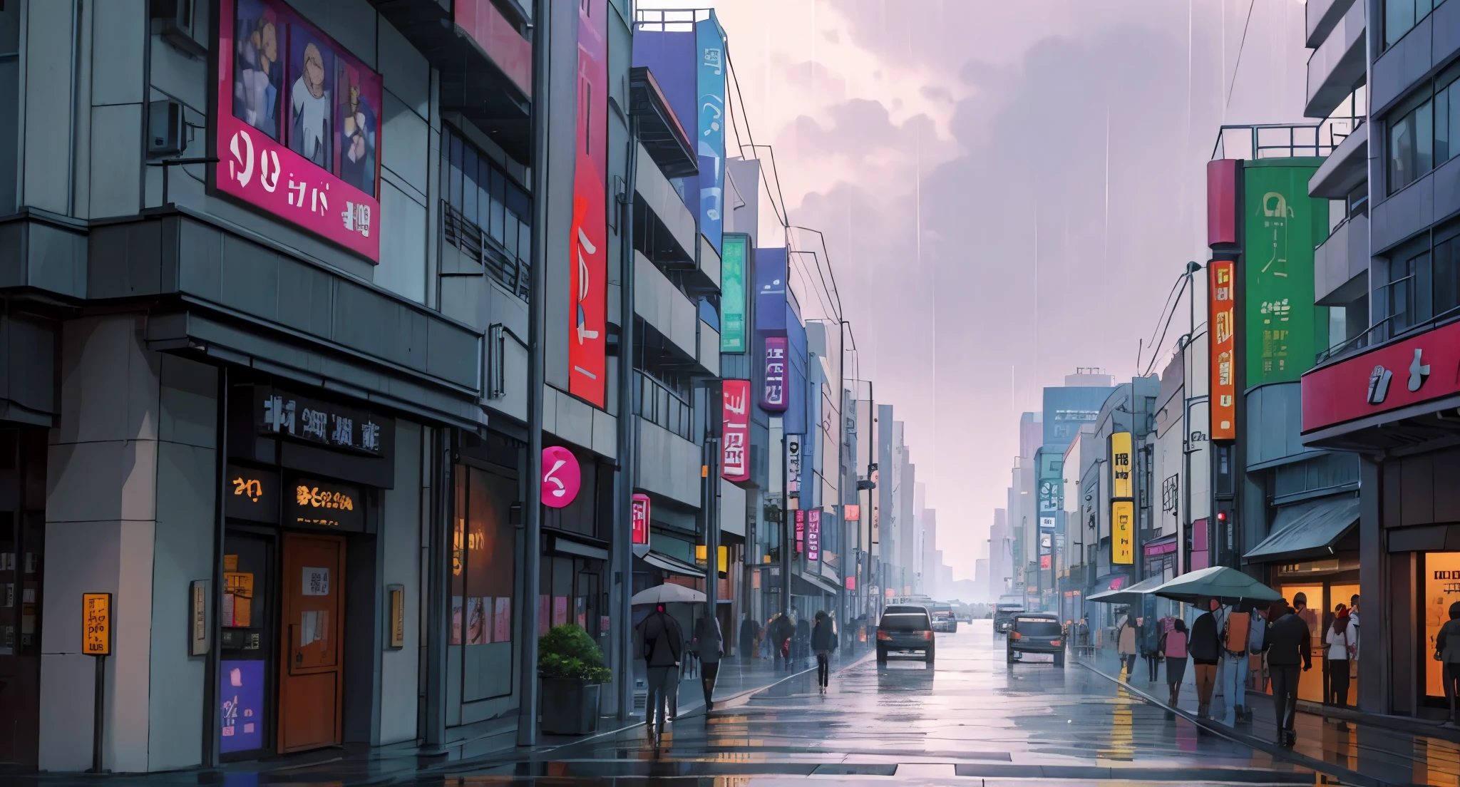 The year is 1980 in Japan.
Shibuya is a major city-level ward comprised of several highly populated commercial, business, and residential districts.
Its commercial districts are packed with attractions such as the world-famous shopping mall inside the Hikarie building.
Close View from the Arial.
Rainy Sky. Raindrops falling.
(Daytime) ((Light Grey Purple Sky)) (GREY)
(No humans) (No People) (No Citizen) (No Pedestrians)
High Quality,
UHD Quality,
2k,
4K Resolution,
8K Resolution,