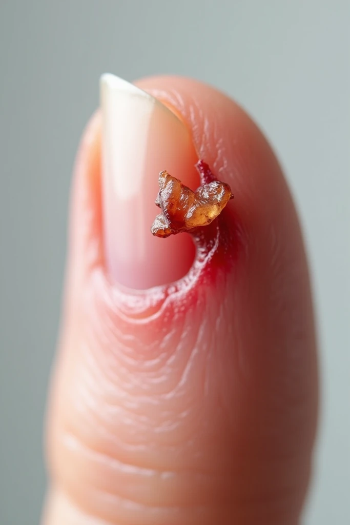Don’t break blisters or remove tissues