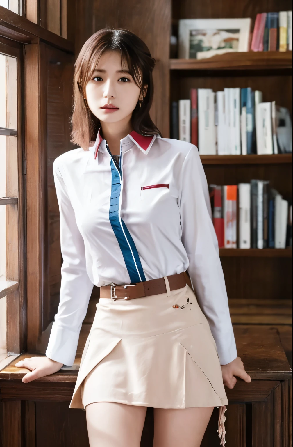 one girl , Sayla Mass, elegant , table top , Complex, パンツが見えそうなほど短い超ミニ skirtの軍用 pink uniform ドレス...............、 pure white panties 、Please squat down and show me your white pants................、超ミニ skirt ミニ skirtでパンツが見えちゃう、 white panties 、Realistic, best quality, absurd, High facial detail, Perfect Eyes, 18 years old, COWBOY SHOOTING , realization、, bright color , pink uniform , skirt、 photos with wide cuffs on the wrist 、 gravure photo shooting style 、real image、 High Quality、 one girl , Sayla Mass, elegant , feet , white panties ーを見せる, table top , Complex,超ミニ skirt、 white panties 、 Realistic, best quality, absurd, High facial detail, Perfect Eyes, 18 years old, COWBOY SHOOTING , , bright color , white uniform, skirt