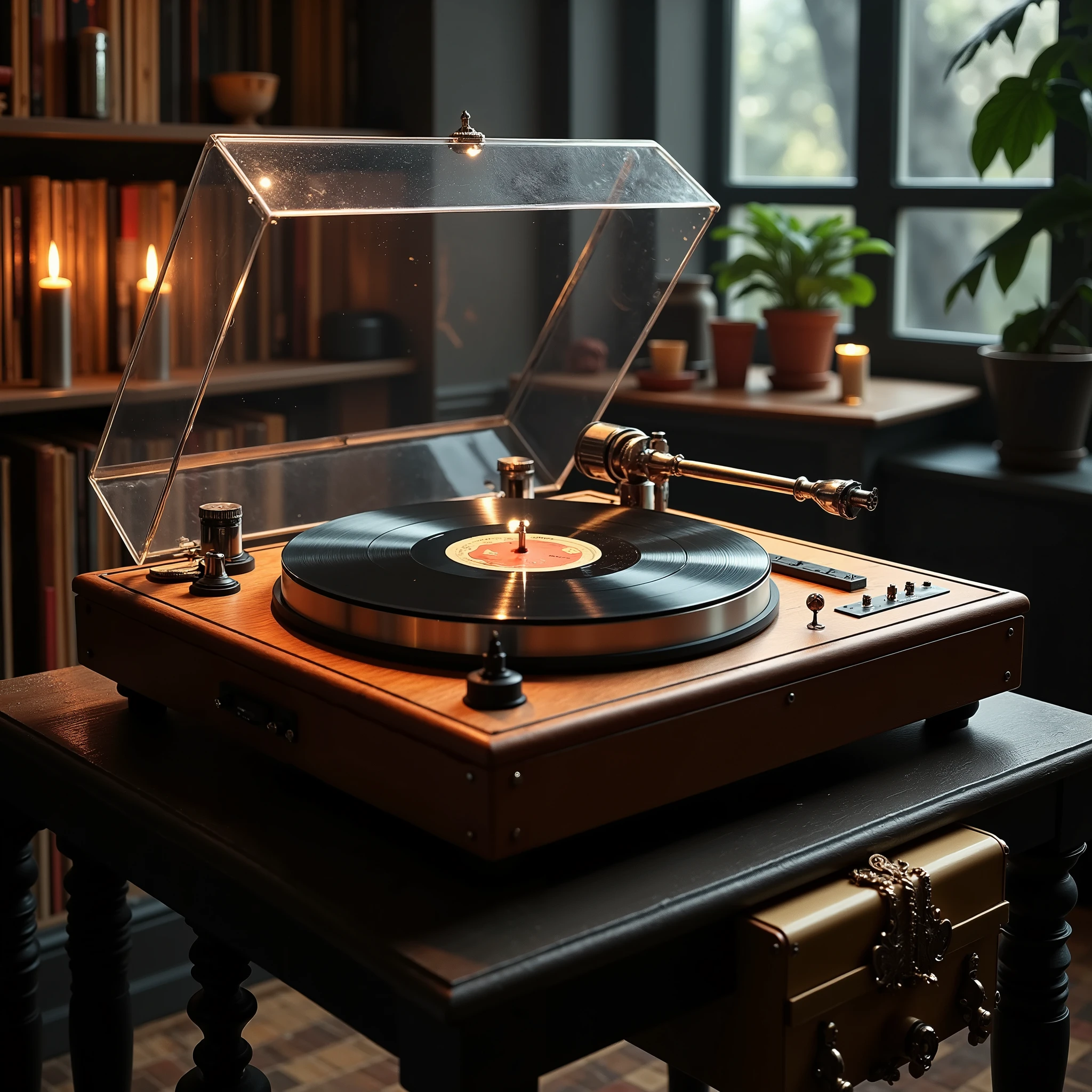 An enchanting vintage record player